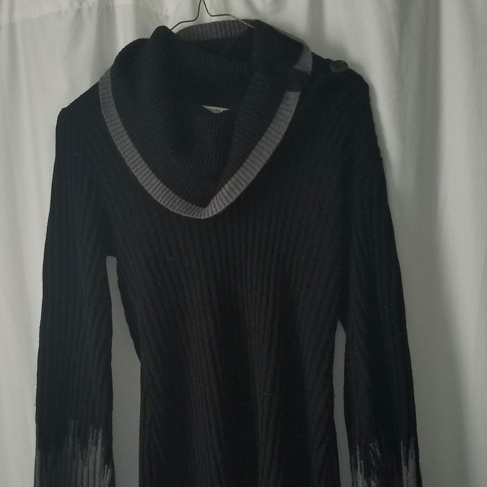 Sweater dress black/grey